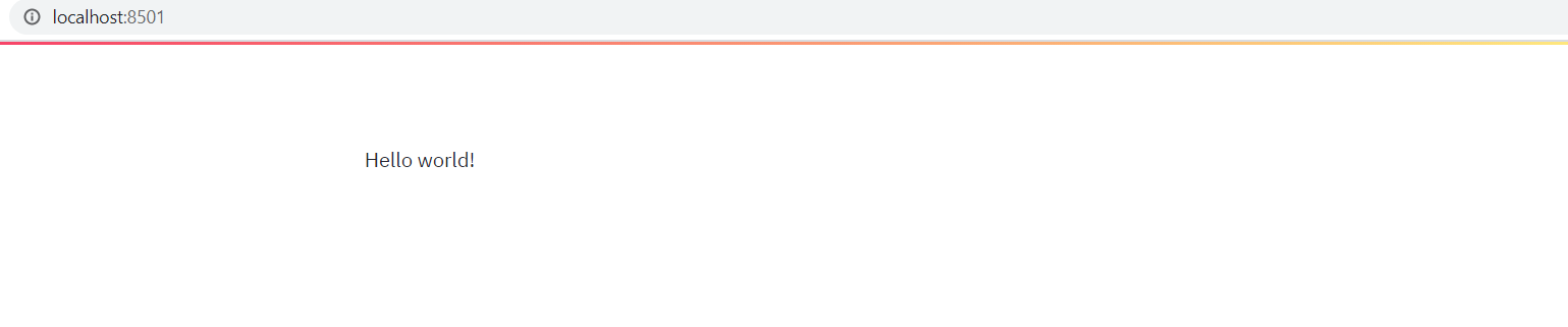 Hello world with Streamlit